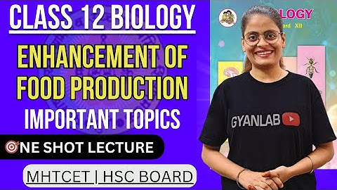 🔥One Shot Lecture | Chp - 11 Enhancement of Food Production |HSC Board 2025 | Gyanlab | Anjali Patel