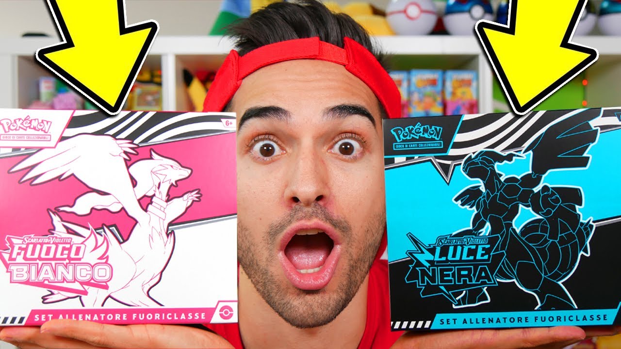 APRO I NUOVI SET ALLENATORE LUCE NERA E FUOCO BIANCO DI POKEMON