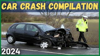 CAR CRASH COMPILATION 2024 - Bad Drivers, Driving Fails - Idiots in Cars &33 (w/ commentary)
