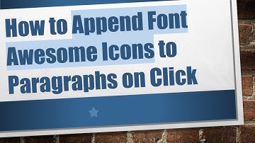 How to Append Font Awesome Icons to Paragraphs on Click