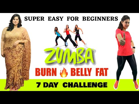 بای بای چربی شکمی 🔥 7 دقیقه تمرین رقص زومبا آسان برای مبتدیان در خانه | زومبا برای کاهش وزن