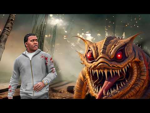 GTA 5 : World's Biggest WORM MONSTER Attack Shinchan & Franklin😱🪱 | Gta 5 tamil | Gta 5 mods