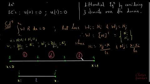 21. Galerkin's Weak Formulation -  Finite Element Method