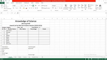 Create a link between different sheets of excel(Award list and Grandlist)