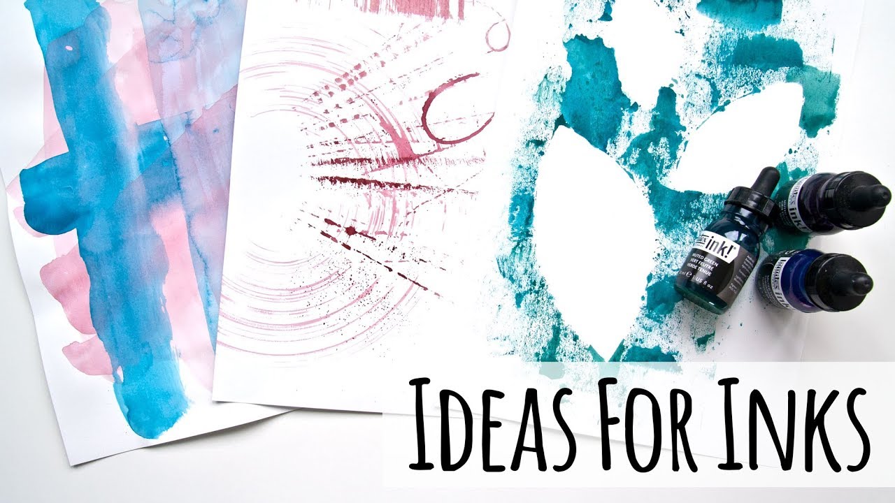 How To Use Inks 10 Ideas For Using Acrylic Inks YouTube