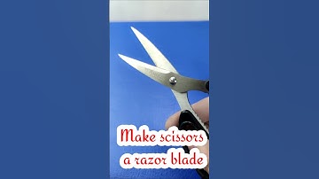 The easiest way to sharpen scissors to become as sharp as razor blades #Tips  #DIY