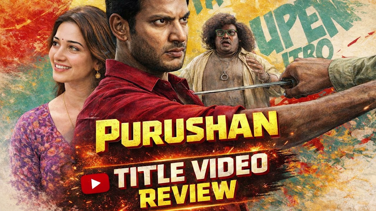 PURUSHAN Title Reveal Review 🔥 Vishal x Sundar C Mass Comedy Treat? | Tamil