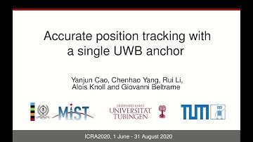 Accurate position tracking with a single UWB anchor (ICRA2020)