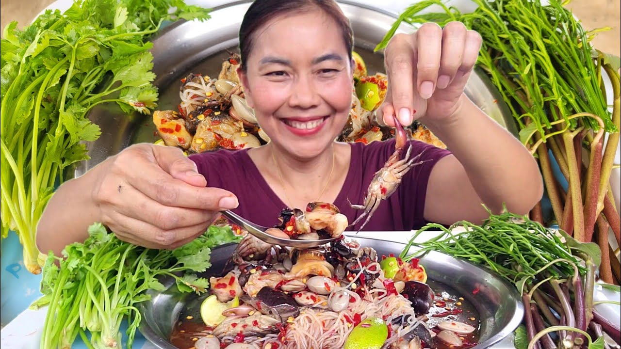 ตำซั่วปูนาดองใส่หอยเชอรี่ กรุบๆนัวน้ำปลาร้าแซ่บคักเด้อ 21-08-68