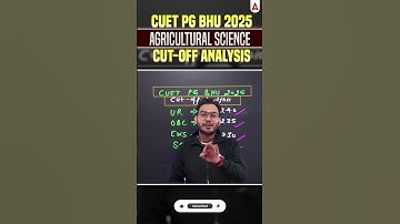 CUET PG BHU 2025 Agricultural Science Cut-off Analysis #cuetpreparation #cuetexam #cuetpg2026 #short