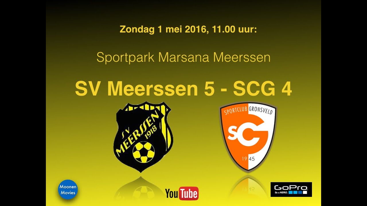 Kampioenswedstrijd SV Meerssen 5-SCG 4  01-05-2016