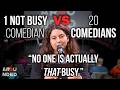 20 Comedians VS 1 Not Busy Comedian | Arounded
