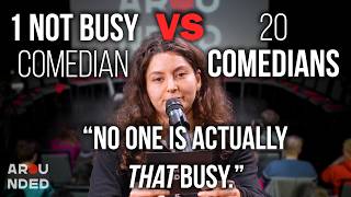 20 Comedians VS 1 Not Busy Comedian | Arounded