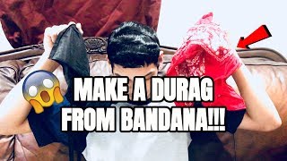 How To Tie A BANDANA Like A DURAG!!!