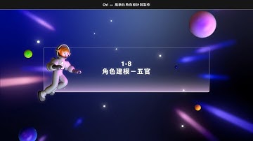《用 C4D 製作風格化角色》試看課｜1-8-角色建模－五官