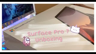 Surface pro 7 unboxing + accessories