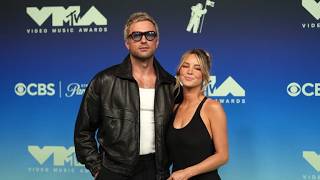 Brandon Sklenar and Hassie Harrison at the 2026 MTV Video Music Awards