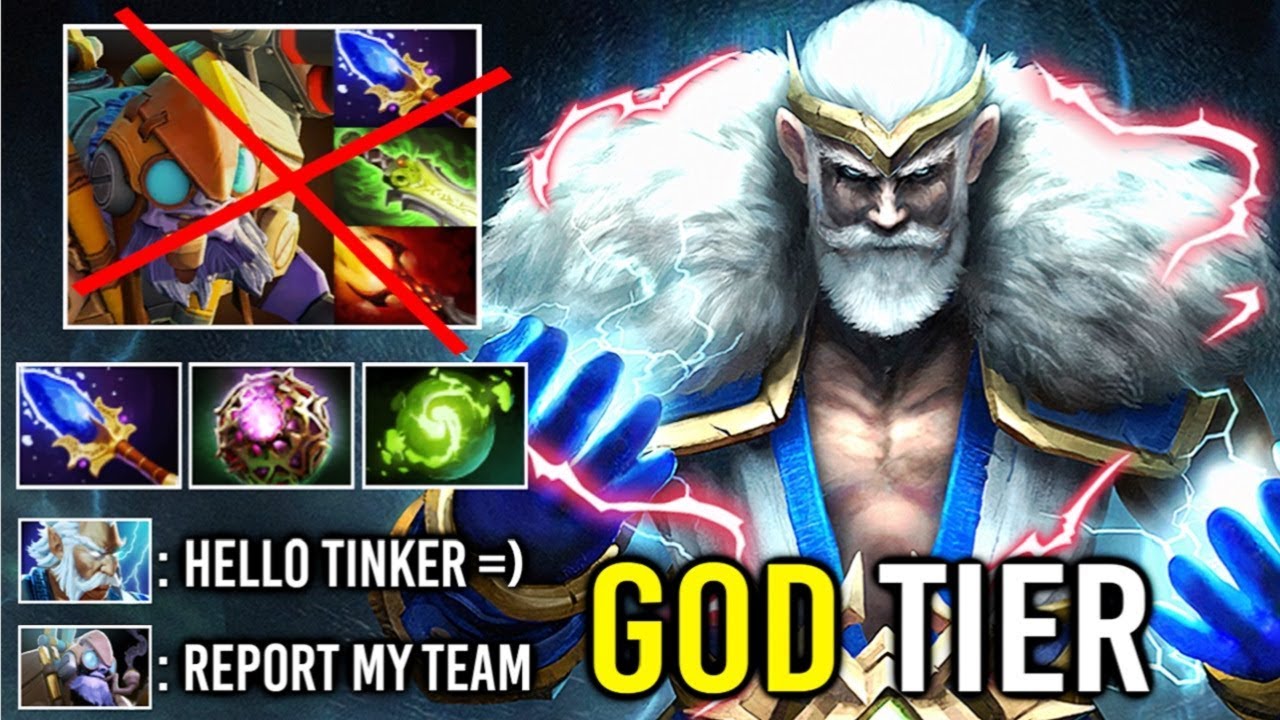 Thunder God Zeus 150k Damage Counter Pro Tinker Mid Crazy Skill