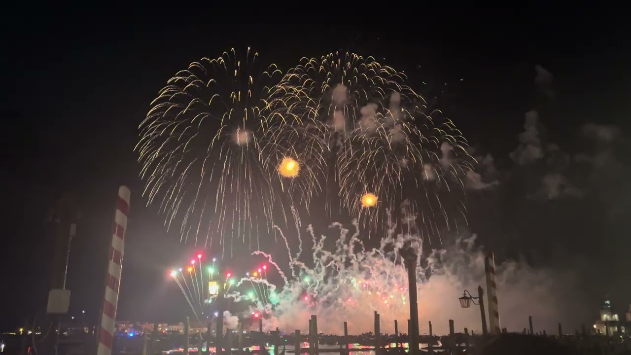 Venezia festa Redentore firework 2024 full (4K 60fps)
