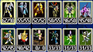 DIGIMON WORLD 3 - ALL CARDS LIST SHOWCASE (2K 60 FPS)
