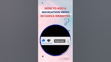 Design Navigation Bar in Canva Website