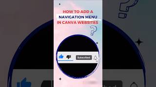 Design Navigation Bar in Canva Website