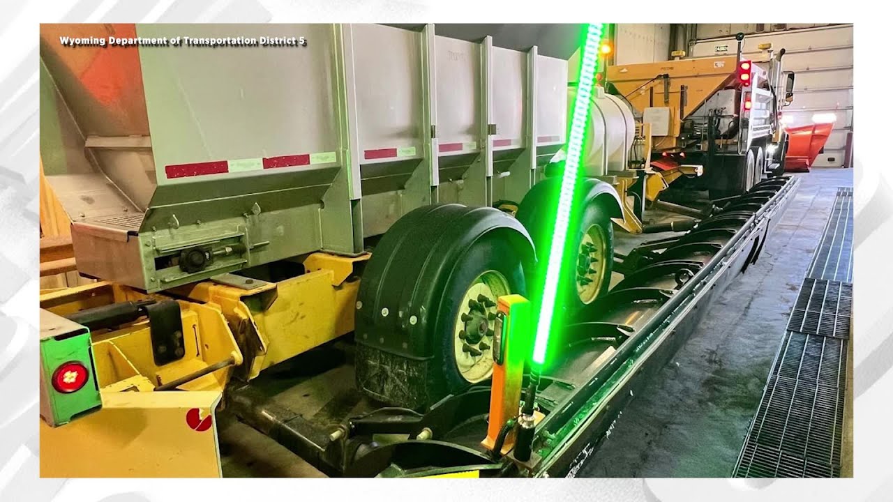 WYDOT snowplows get a green glow this winter