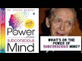 The Power of Your Subconscious Mind By Joseph Murphy Summary ! #ThePowerofYourSubconsciousMind