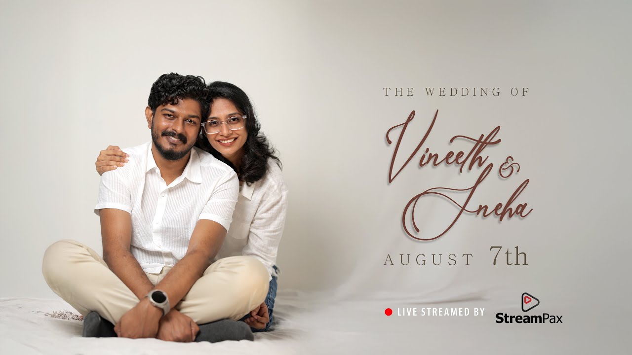 Vineeth ❤️ Sneha | Wedding Live Stream | Hormis Event Center