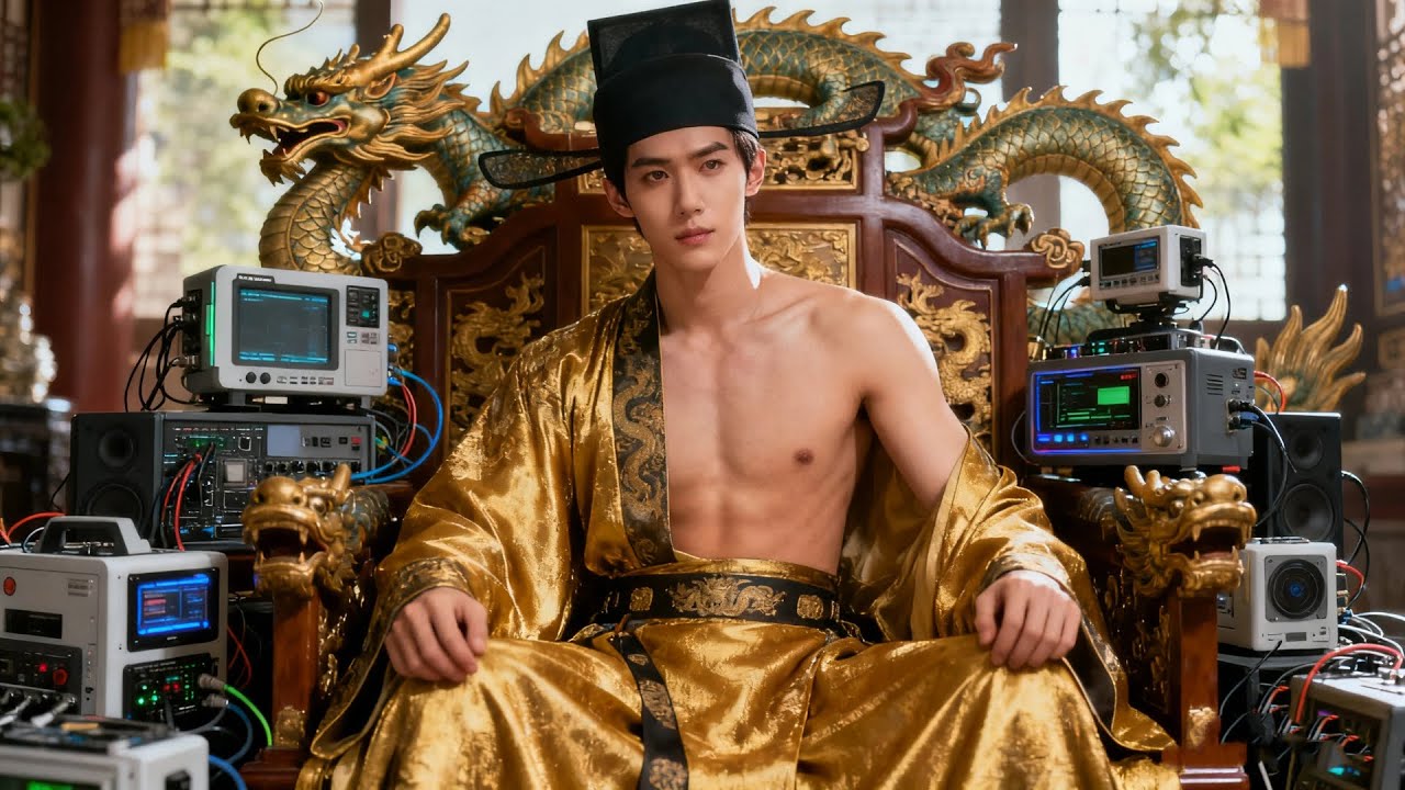 Modern man with weird brain dominates ancient times with cool Cantonese. 