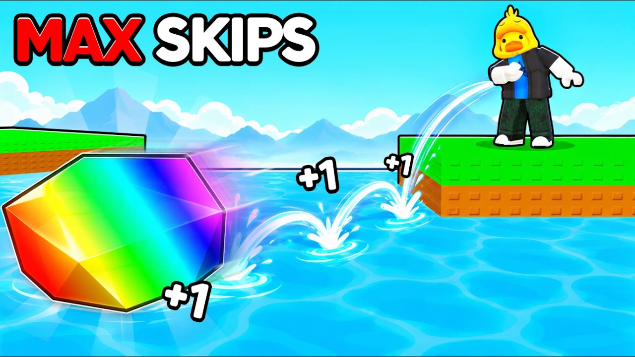 I Spent 97 Hours SKIPPING ROCKS in Roblox...
