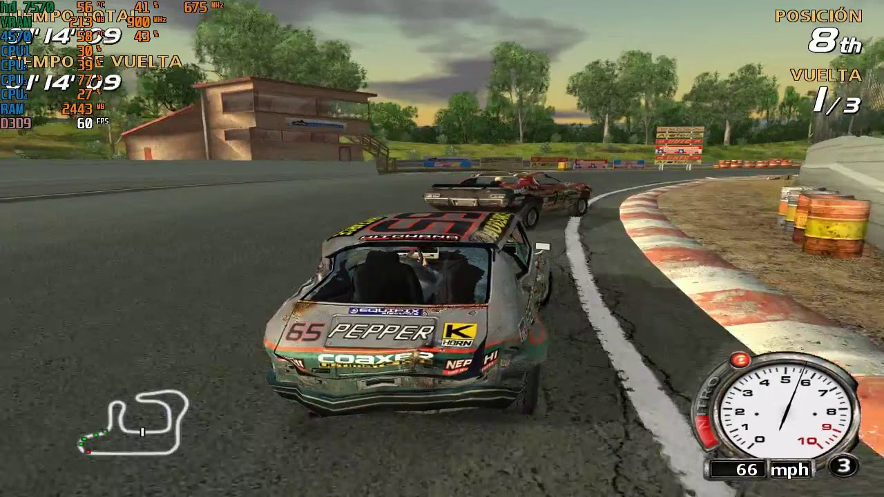 HD 7570 ON Old Games: FlatOut