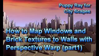 How to map windows and brick textures to walls with Perspective Warp - part1