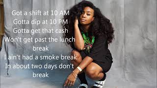 Broken Clocks Lyrics - SZA chords