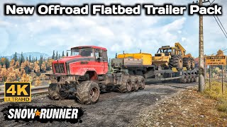 New Offroad Flatbed Trailer Pack In SnowRunner Season 15 #snowrunner #offroad #truck