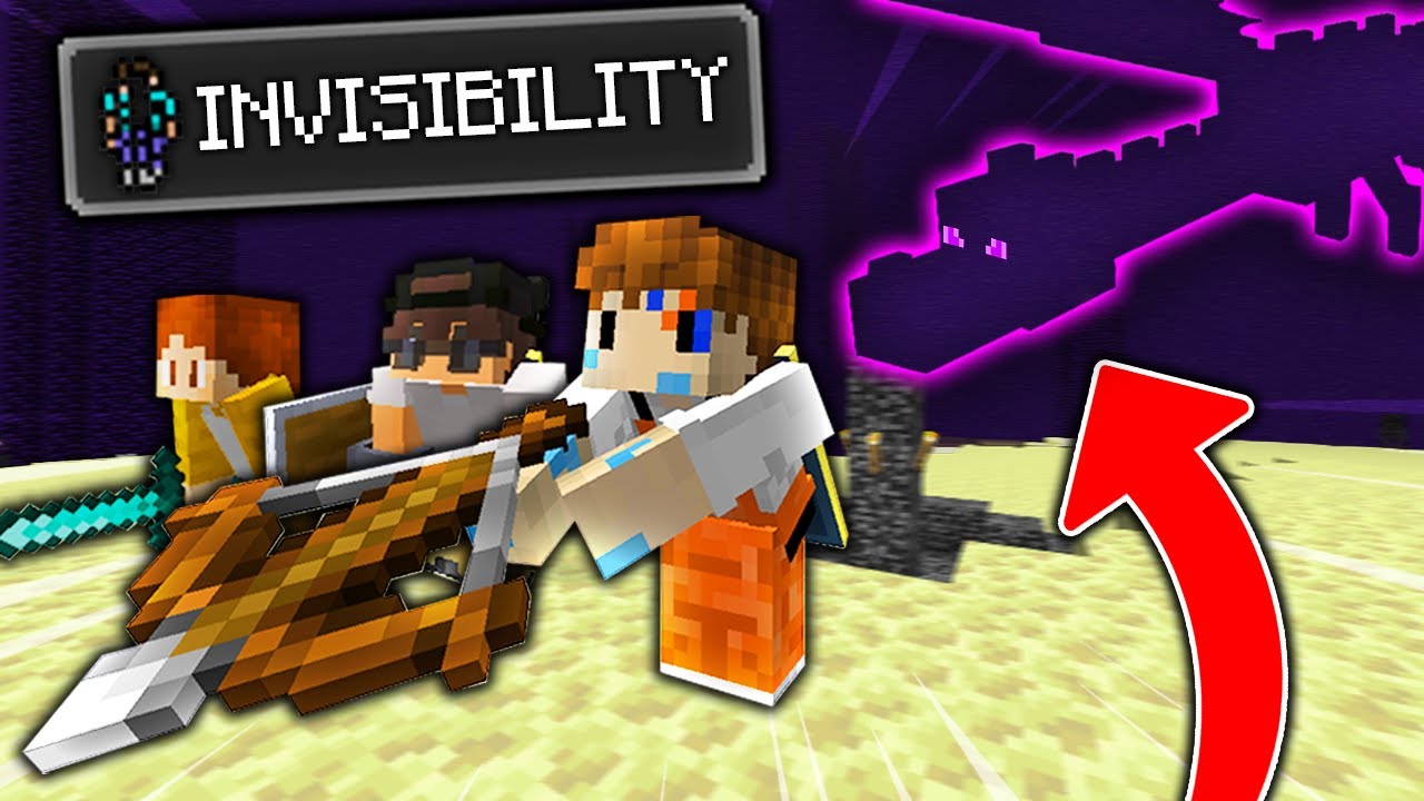 Minecraft But ALL Mobs Are Invisible...