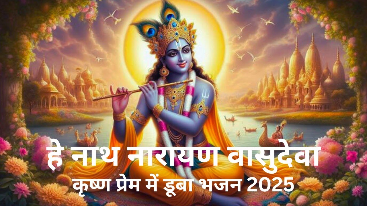 हे नाथ नारायण वासुदेवा | सुनते ही मन हरि नाम में खो जाएगा 🙏 | Krishna Bhajan 2025