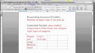 Creating a data table