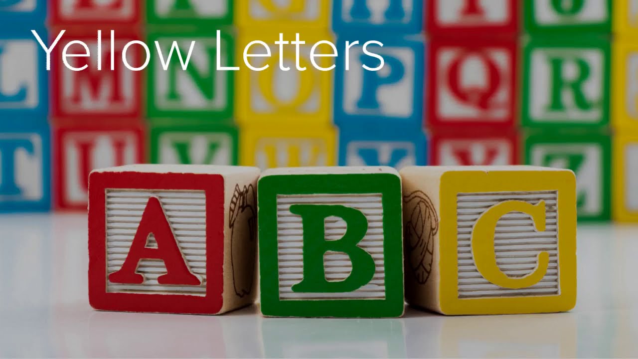 yellow letters youtube