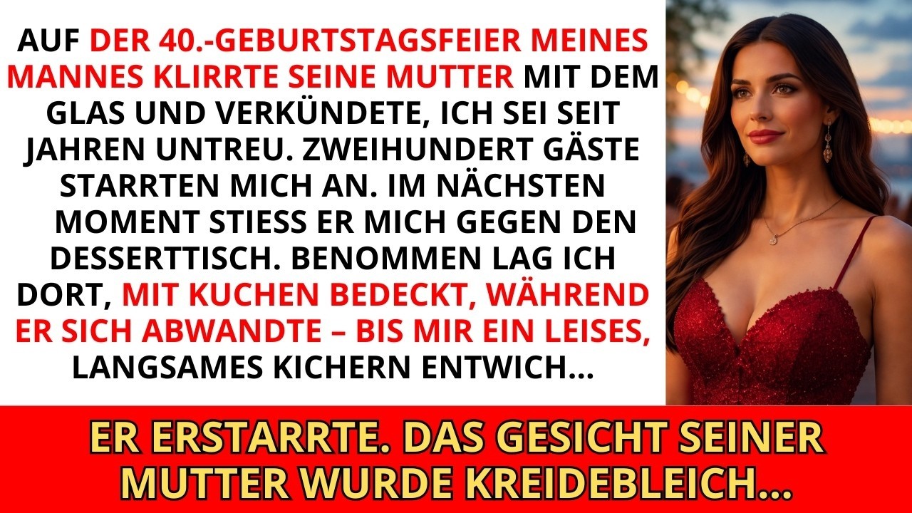 Zum 40. Geburtstag meines Mannes verkündete seine Mutter meine „Affäre“ – doch mein Lachen ließ s...