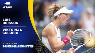 Lois Boisson vs. Viktorija Golubic Highlights | 2025 US Open Round 1