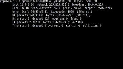 DellEMC R6525 + Intel X710 + Ubuntu 18.04 + S4128F-ON dropped increase on traffic