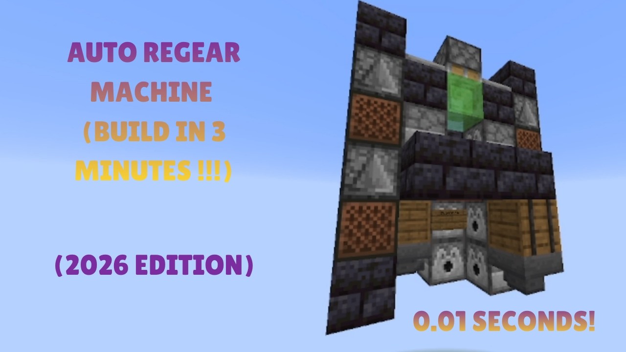 HOW TO BUILD AUTO REGEAR MACHINE IN UNDER 3 MINUTES FOR DONUT SMP (2026 ...