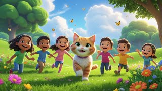 Sing Along The Cutest Kitty Cat Song For Kids Awesome Nursery Rhymes