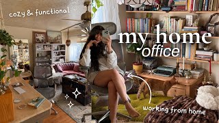 my 2025 home office✨productive but cozy (with work from home tips!!)