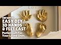 Easy Infant's DIY 3D Hands &amp; Feet Cast | Perfect Gift For Your Loved Ones