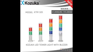 Kozuka Led Tower Light With Buzzer Warning 12-24Vac, 110-240Vac Ktm505 2-5Layer