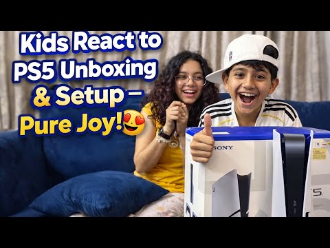 Kids React to PS5 Unboxing & Setup – Pure Joy! 😍🔥Tibetan Vlogger || Mundgod || Delhi 