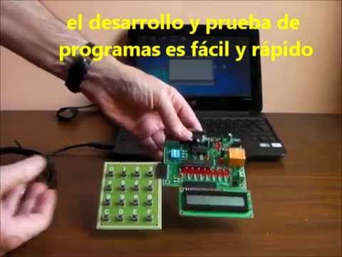 Micocontrolador Bolt 18F2550: LCD, Teclado hexadecimal, Puerto serial, Sensor de temperatura.