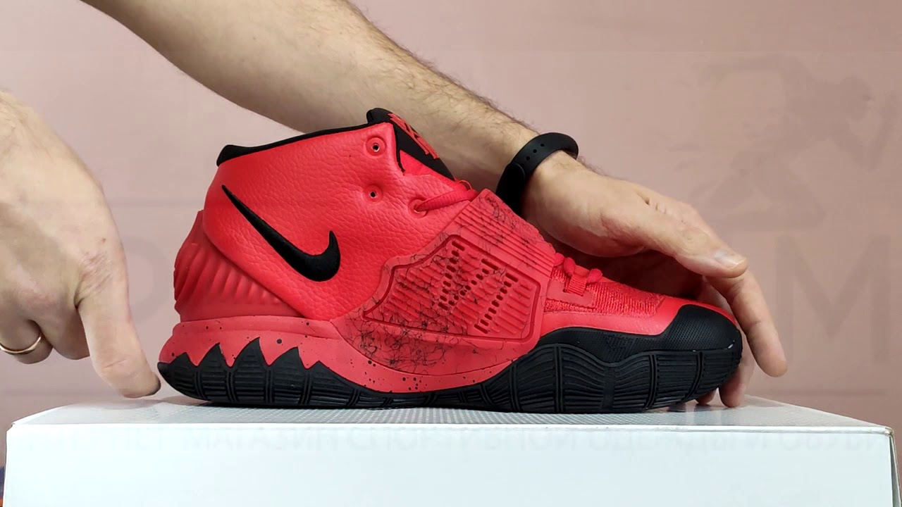 Баскетбольные кроссовки Nike Kyrie 6 “RED BLACK” BQ4630-901 (Реплика А+++)